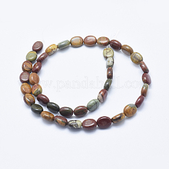 Натуральная полихромная яшма/камень Пикассо/нити бус из яшмы Пикассо G-E444-46B