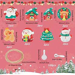 Weihnachten Harzcabochons&nbsp;RESI-SC0005-76