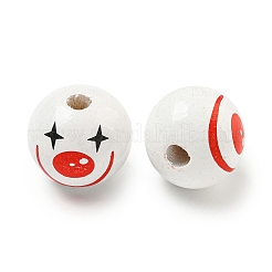 Набивные деревянные европейские бусины WOOD-G022-06F