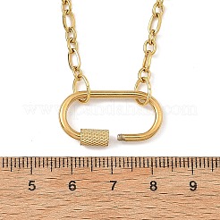 Collares de cadena madre-hijo/cadena Figaro de acero inoxidable 304 para mujer&nbsp;NJEW-JN06451