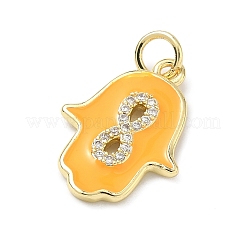 Латунные микро проложить кубического циркония подвески&nbsp;KK-H255-09G-03