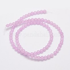 Chapelets de perles en jade de malaisie naturelle et teinte&nbsp;X-G-A146-4mm-A17