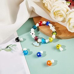 Грибные бусы ручной работы LAMP-NB0001-08