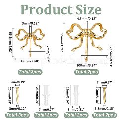 5 сумка 2 стиля крючки для вешалок из сплава&nbsp;AJEW-ME0001-61