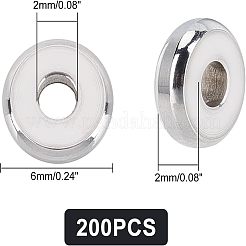 200 шт. бусины из нержавеющей стали марки 304 STAS-UN0025-24