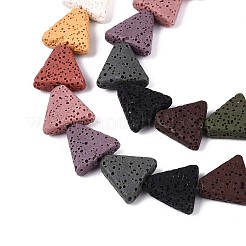 Бусы из натуральной лавы G-N257-21A-01