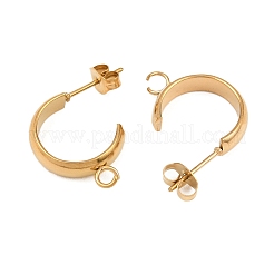 Фурнитура для сережек-гвоздиков из нержавеющей стали 304&nbsp;STAS-C160-01A-G