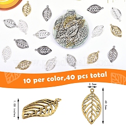 Подвески из сплава 40шт 4 цветов&nbsp;PALLOY-SZ0001-28