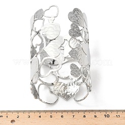 Браслеты-манжеты из нержавеющей стали 304 для женщин BJEW-V006-01A-P