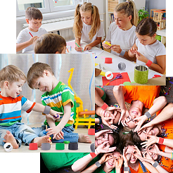 10 шт. 5-цветные силиконовые зажимы для держателей для железных оберток BJEW-NB0001-04