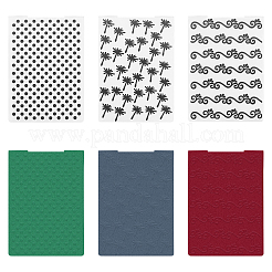 Cartelle di goffratura in plastica&nbsp;DIY-GL0001-14