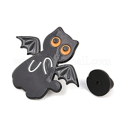 Halloween-Katzen-Fledermaus-Emaille-Anstecknadeln&nbsp;JEWB-B041-05A