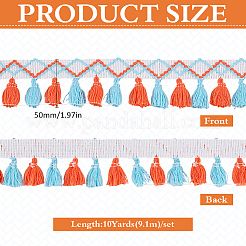 1 пачка полиэстеровой ленты с кисточками длиной 10 ярда OCOR-MA0001-20B