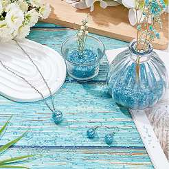 Прозрачная гальваническая поделка из измельченного стекла&nbsp;GLAA-SC0001-98C-01