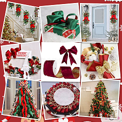 10 ярд односторонней бархатной ленты с проволокой OCOR-WH0091-08B