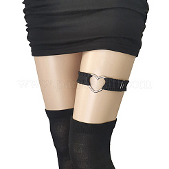 Полиэфирное волокно с сердечком из сплава для подвязки ног&nbsp;AJEW-WH20019-22