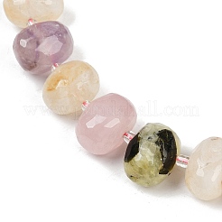 Нити бусин из натурального розового кварца G-F796-B05-01