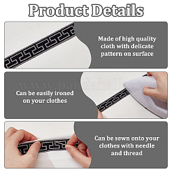 Полиэстеровая жаккардовая лента в китайском стиле OCOR-WH0101-36A