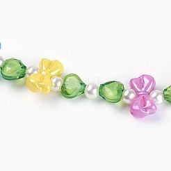 Acrilico sfere bambini collane&nbsp;NJEW-JN02235