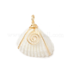 Подвески из медной проволоки с натуральной спиралью&nbsp;PALLOY-TA00015