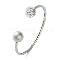 Bracelets manchettes en acier inoxydable 304&nbsp;BJEW-A036-05P