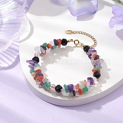 Braccialetti da donna con pietre miste naturali&nbsp;BJEW-JB10715