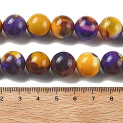 Naturelles multicolores perles d'agate brins&nbsp;G-A261-B20-14mm