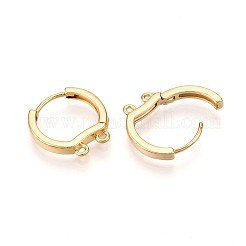 Латунная серьга-кольцо KK-N261-60G