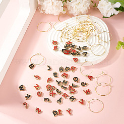 2 комплект подвесок из эмали из сплава&nbsp;ENAM-TA0002-81