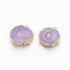 Подвески из натурального окрашенного кварца&nbsp;G-P399-B10