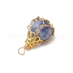 Ciondoli in quarzo rosa naturale/unakite/pietra nera/diaspro a macchie blu/giada bianca&nbsp;PALLOY-JF03396