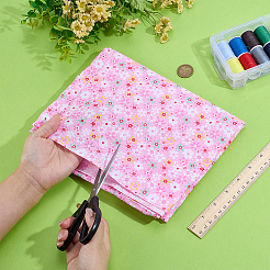 Хлопчатобумажная ткань с цветочным узором&nbsp;DIY-WH0591-275D