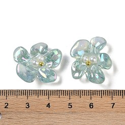 Прозрачная эпоксидная смола цвета ab и кабошоны с жемчужным декодированием.&nbsp;LS-CRES-S367-18C