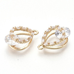 Золотые тона латунные подвески X-GLAA-R212-08C