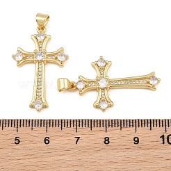 Messing micro pave klare zirkonia anhänger&nbsp;CU-CBADC6C-08G-03