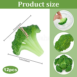 Légume miniature artificiel en PVC brocoli&nbsp;DJEW-WH0039-199