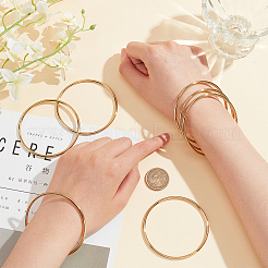 8шт. тонкий браслет из нержавеющей стали 304 для женщин BJEW-BC0001-16G