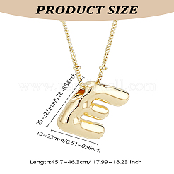 1 шт. латунная цепочка с подвесками в виде букв из сплава NJEW-LP0001-41E-G