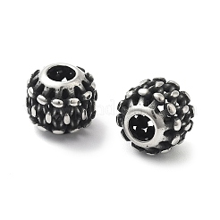 Европейские бусины из нержавеющей стали 304 STAS-V008-45AS