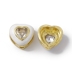 Стойки обшивки латунь кубического циркония бусы KK-C007-16G