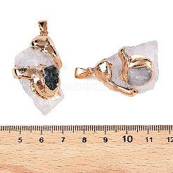 Подвески из необработанного грубого натурального кристалла кварца&nbsp;G-T138-175E