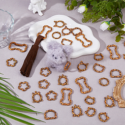 14 pièces 7 styles anneaux de porte à ressort en alliage&nbsp;FIND-HS0002-70