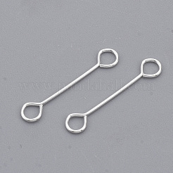 アイアンアイピン  カドミウムフリー＆鉛フリー  ピアノ線9ピン  銀  15x0.4mm  穴：1.8mm  ヘッド：3mm&nbsp;IFIN-S126-01A-S