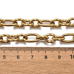 Ожерелья из текстурированной цепочки из нержавеющей стали 304 NJEW-R023-10G