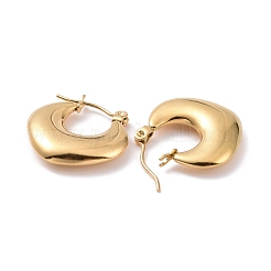 Массивные серьги-кольца в форме ромба из нержавеющей стали 304 с ионным покрытием (IP) для женщин EJEW-G293-22G