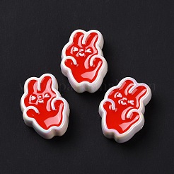 Непрозрачные акриловые бусины&nbsp;LS-OACR-H025-01D