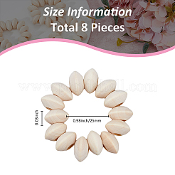 Деревянные кольца для салфеток из бисера AJEW-FH00005