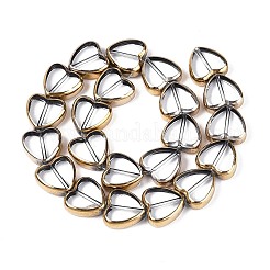 Стеклянные бусины с гальваническим покрытием &nbsp;EGLA-T021-23B