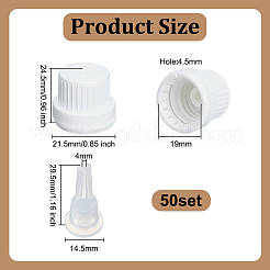 ПП пластиковые винтовые крышки AJEW-WH0248-774B