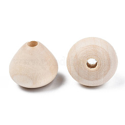 Perles européennes en bois naturel&nbsp;WOOD-S053-64